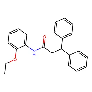N-(2-ethoxyphenyl)-3,3-diphenylpropanamide structure
