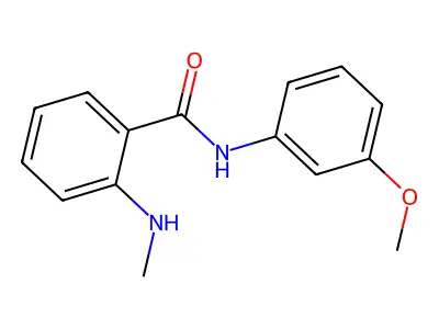 N-(3-methoxyphenyl)-2-(methylamino)benzamide structure