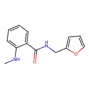 N-(furan-2-ylmethyl)-2-(methylamino)benzamide structure