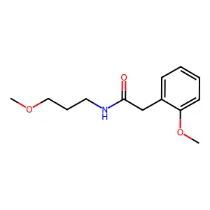2-(2-methoxyphenyl)-N-(3-methoxypropyl)acetamide structure