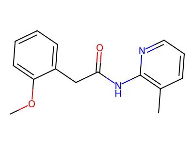 2-(2-methoxyphenyl)-N-(3-methyl-2-pyridinyl)acetamide structure