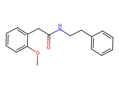 2-(2-methoxyphenyl)-N-(2-phenylethyl)acetamide structure