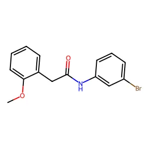 N-(3-bromophenyl)-2-(2-methoxyphenyl)acetamide structure
