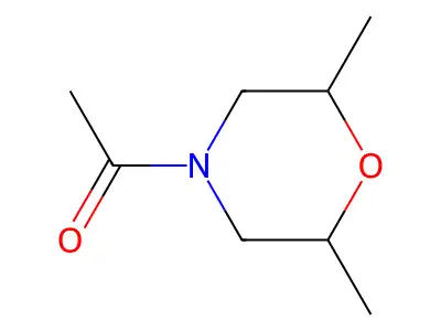Morpholine, 4-acetyl-2,6-dimethyl- structure
