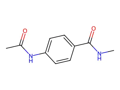 4-(acetylamino)-N-methylbenzamide structure