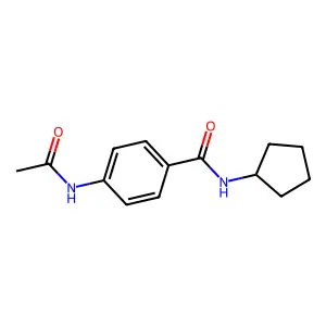 4-acetamido-N-cyclopentylbenzamide structure