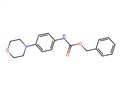 Benzyl 4-morpholinophenylcarbamate structure