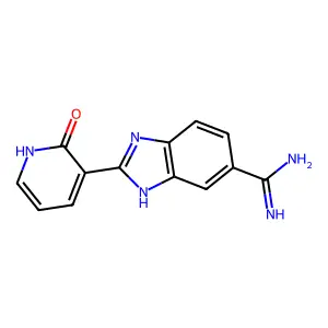 2-(2-氧代-1,2-二氢吡啶-3-基)-1H-苯并[d]咪唑-6-甲脒 structure