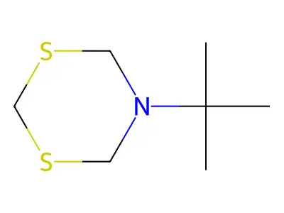 5-(1,1-Dimethylethyl)dihydro-4H-1,3,5-dithiazine structure