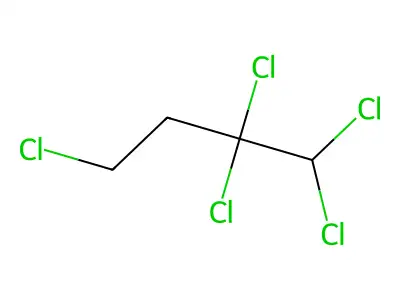 1,1,2,2,4-Pentachlorobutane structure