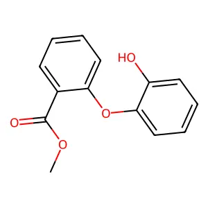 Benzoic acid, o-(o-hydroxyphenoxy)-, methyl ester structure
