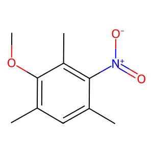 Benzene, 2-methoxy-1,3,5-trimethyl-4-nitro- structure