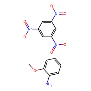 2-Methoxyaniline; 1,3,5-trinitrobenzene structure
