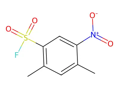 2,4-Dimethyl-5-nitrobenzenesulfonyl fluoride structure