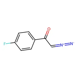 p-Fluoro-2-diazoacetophenone structure