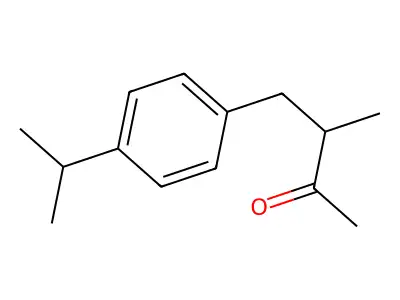 3-Methyl-4-(4-isopropylphenyl)butan-2-one structure