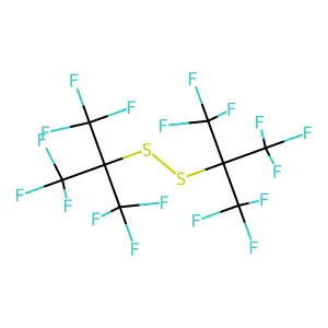 Di(tert-butyl) disulfide, perfluoro- structure