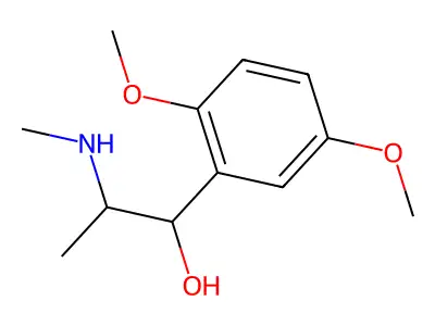 1-(2,5-Dimethoxyphenyl)-2-(methylamino)propan-1-ol structure