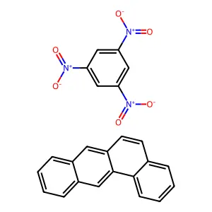 Tetraphene--1,3,5-trinitrobenzene (1/1) structure