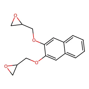 2,2'-[Naphthalene-2,3-diylbis(oxymethylene)]bis(oxirane) structure