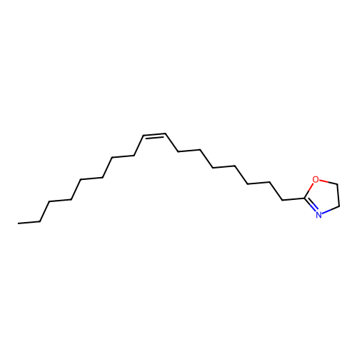 2-((8Z)-heptadec-8-en-1-yl)-4,5-dihydro-1,3-oxazol structure