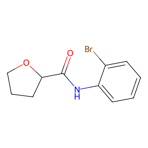 N-(2-bromophenyl)oxolane-2-carboxamide structure