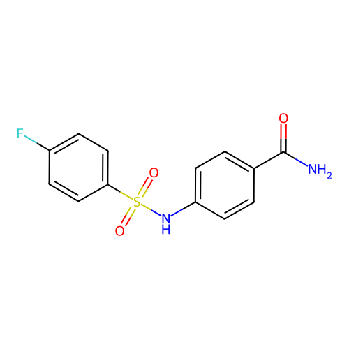 4-{[(4-Fluorophenyl)sulfonyl]amino}benzamide structure