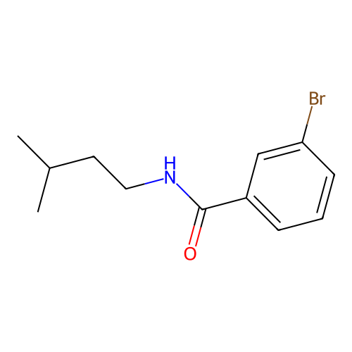 3-bromo-N-(3-methylbutyl)benzamide structure