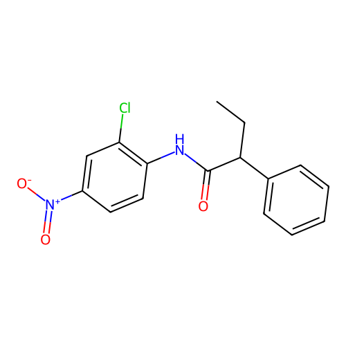 N-(2-chloro-4-nitrophenyl)-2-phenylbutanamide structure