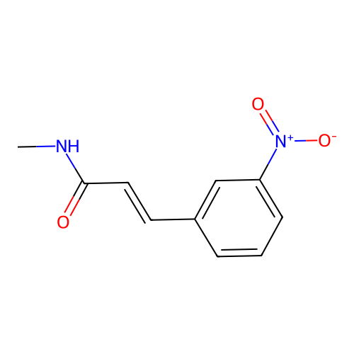 N-methyl-3-(3-nitrophenyl)acrylamide structure