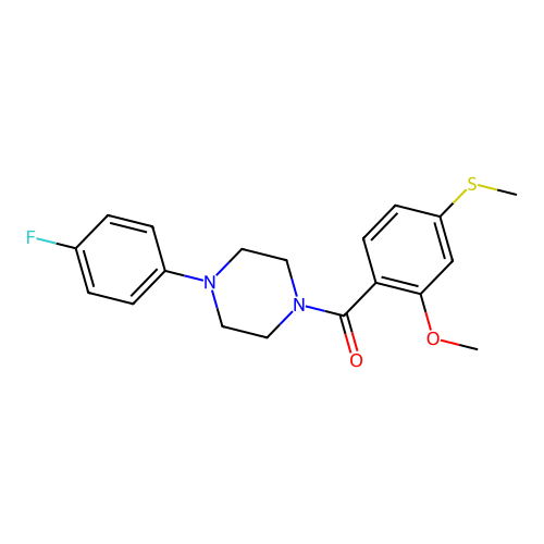[4-(4-Fluorophenyl)piperazin-1-yl][2-methoxy-4-(methylsulfanyl)phenyl]methanone structure