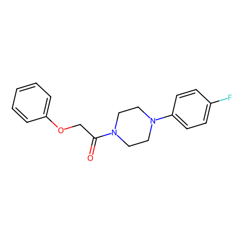 1-[4-(4-Fluorophenyl)piperazin-1-yl]-2-phenoxyethanone structure