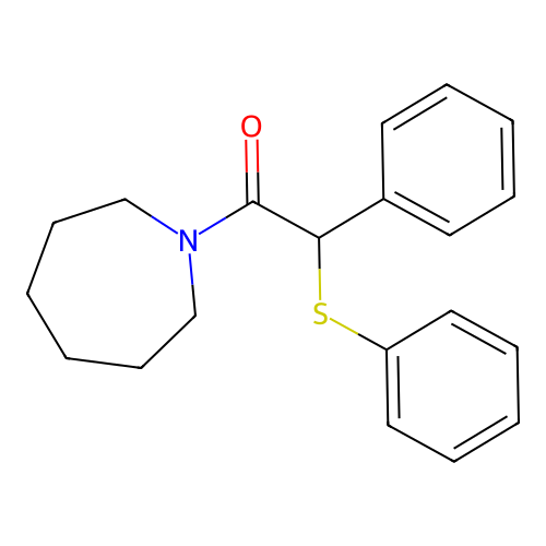 1-(Azepan-1-yl)-2-phenyl-2-(phenylsulfanyl)ethanone structure
