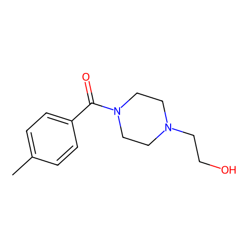 2-[4-(4-Methylbenzoyl)-1-piperazinyl]ethanol structure
