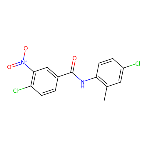 4-chloro-N-(4-chloro-2-methylphenyl)-3-nitrobenzamide structure