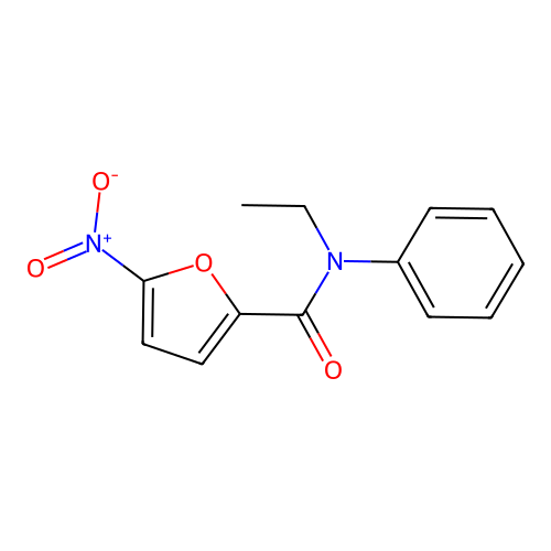 N-ethyl-5-nitro-N-phenylfuran-2-carboxamide structure