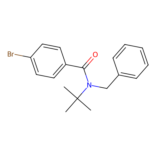 N-苄基-4-溴-N-叔丁基苯甲酰胺 structure