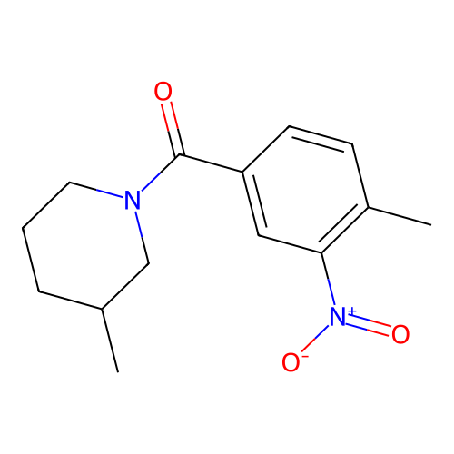 3-Methyl-1-(4-methyl-3-nitrobenzoyl)piperidine structure