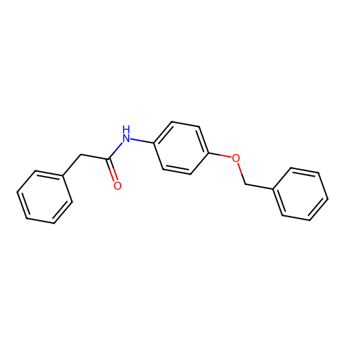 N-(4-(benzyloxy)phenyl)-2-phenylacetamide structure