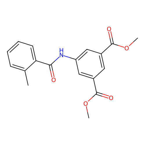 Dimethyl 5-[(2-methylbenzoyl)amino]isophthalate structure