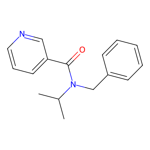 N-benzyl-N-isopropylnicotinamide structure