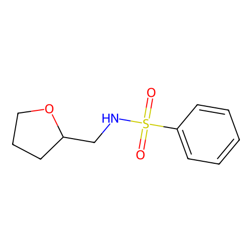 (Oxolan-2-ylmethyl)(phenylsulfonyl)amine structure