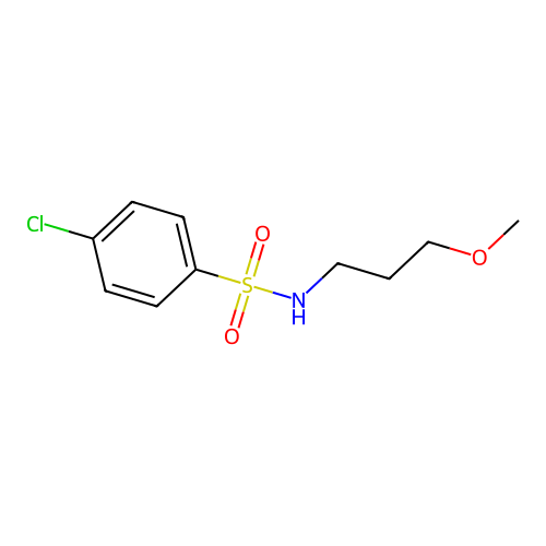 4-chloro-N-(3-methoxypropyl)benzenesulfonamide structure