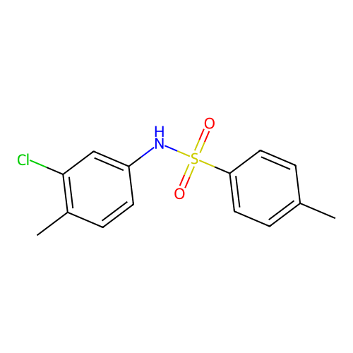 N-(3-chloro-4-methylphenyl)-4-methylbenzenesulfonamide structure
