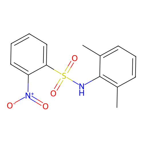 N-(2,6-dimethylphenyl)-2-nitrobenzenesulfonamide structure