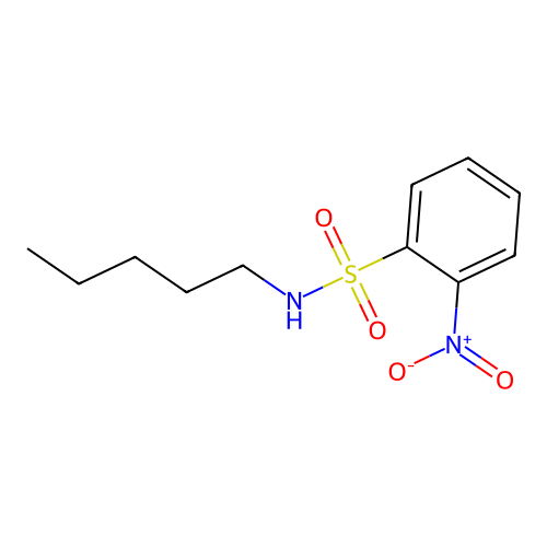 2-nitro-N-pentylbenzenesulfonamide structure