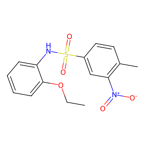 N-(2-ethoxyphenyl)-3-nitro-4-methylbenzenesulfonamide structure