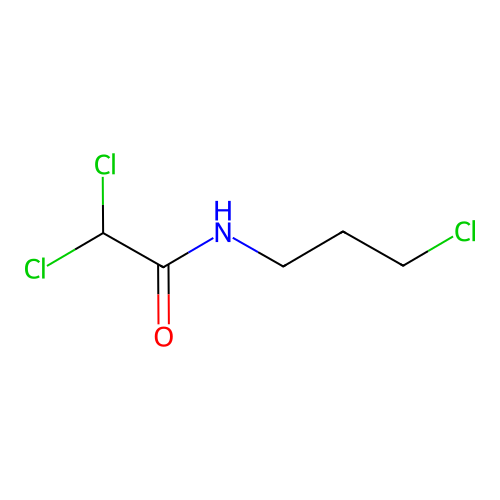 2,2-dichloro-N-(3-chloropropyl)acetamide structure