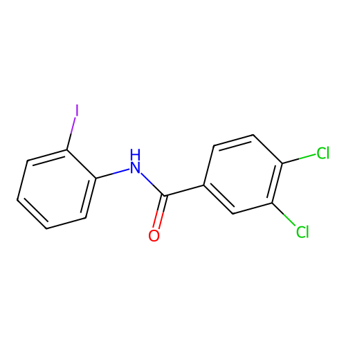 3,4-dichloro-N-(2-iodophenyl)benzamide structure