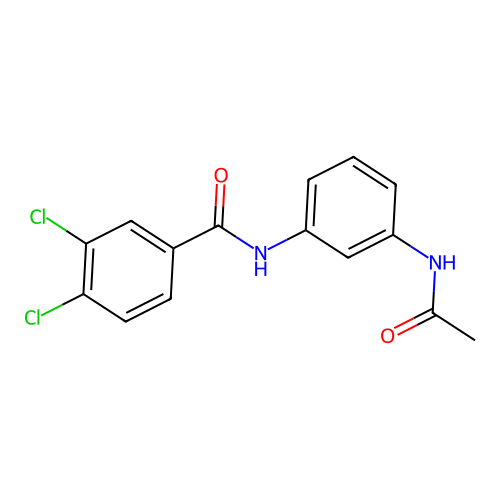 N-[3-(acetylamino)phenyl]-3,4-dichlorobenzamide structure